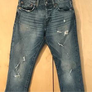 Levi’s Premium men’s 512 jeans, distressed tapered slim fit